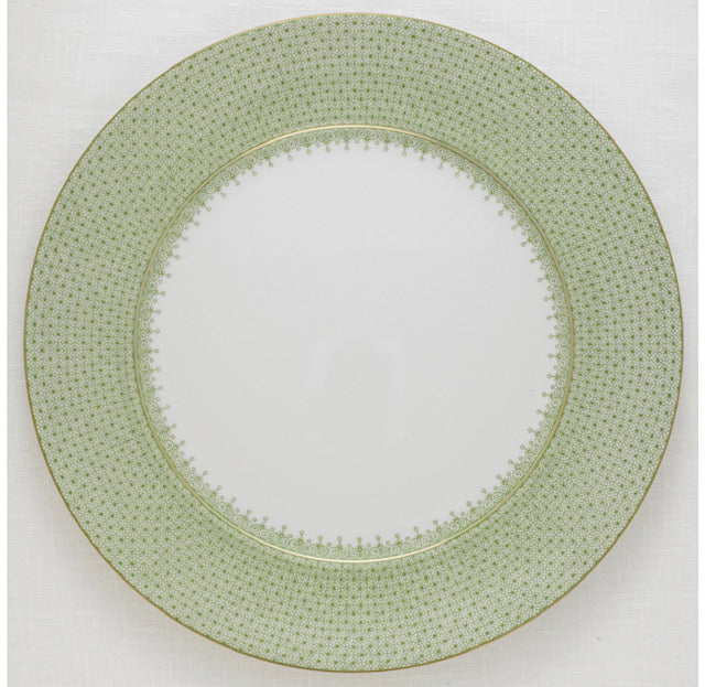 Mottahedah Apple Green Lace Service Plate