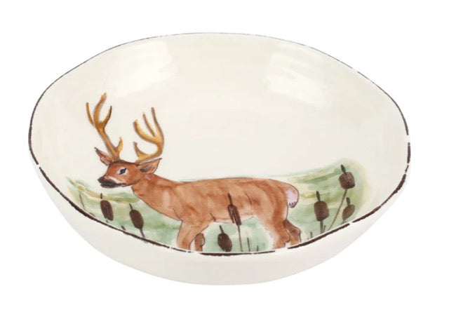 Vietri Wildlife Deer Pasta Bowl by Vietri