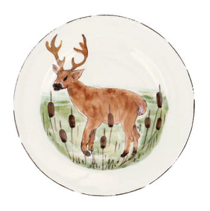 Vietri Wildlife Deer Salad Plate by Vietri