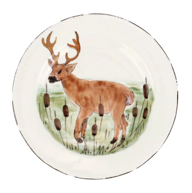 Vietri Wildlife Deer Dinner Plate by Vietri
