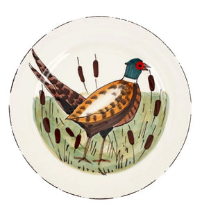 Vietri Wildlife Pheasant Dinner Plate by Vietri