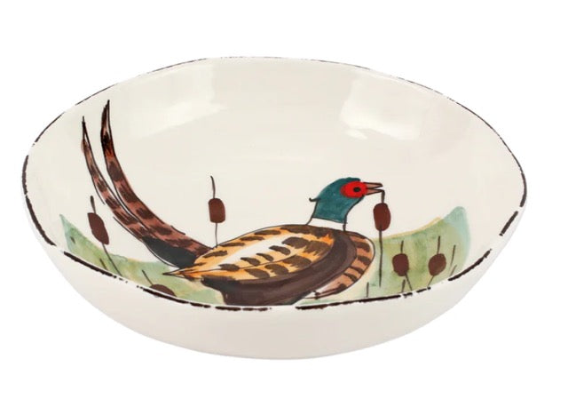 Vietri Wildlife Pheasant Pasta Bowl by Vietri