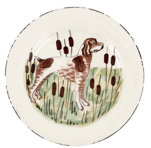 Vietri Wildlife Spaniel Dinner Plate by Vietri