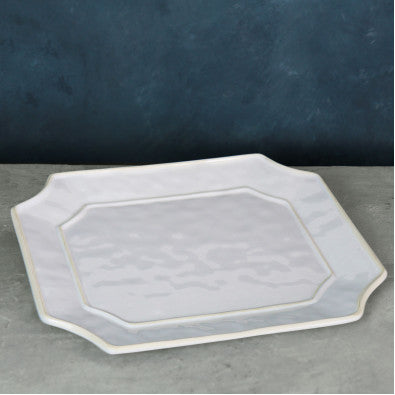 Beatriz Ball VIDA Charleston White Rectangular Platter
