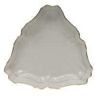 Herend Golden Edge Triangle Dish