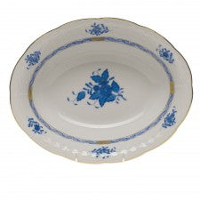 Herend Chinese Bouquet Blue Oval Vegetable Dish