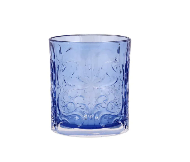 Vietri Barocca Cobalt Blue Double Old Fashioned