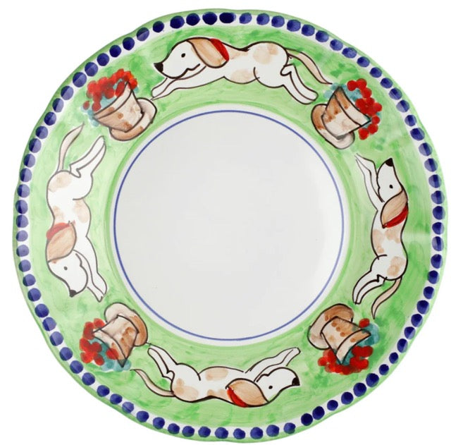 Vietri Campagna Cane Dinner Plate