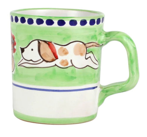 Vietri Campagna Cane Mug