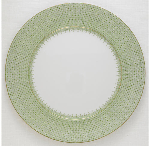 Mottahedah Apple Green Lace Service Plate