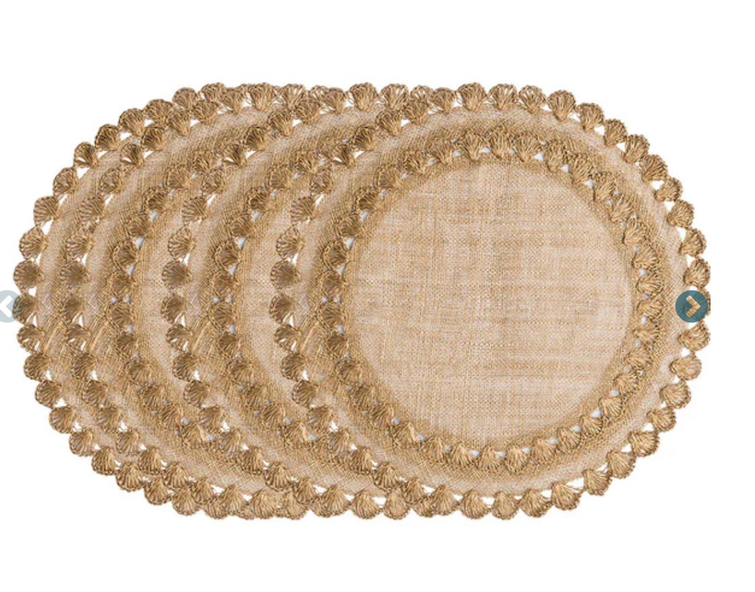 Juliska Isadora Placemat Gold Set of 4