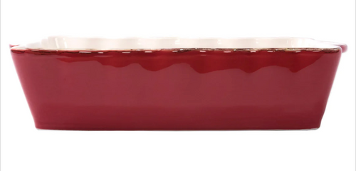 Vietri Italian Baker Rectangle Large in Red