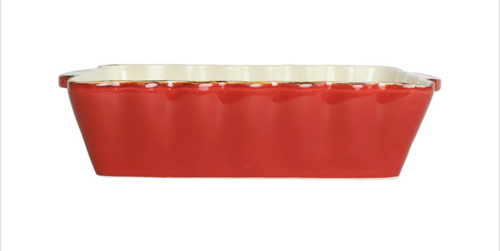 Vietri Italian Baker Rectangle Medium in Red