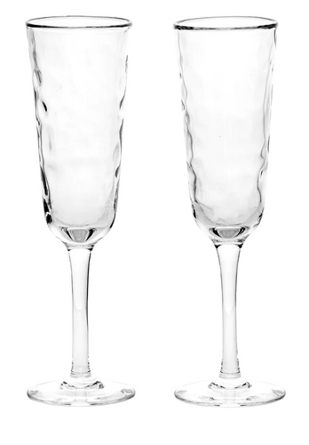 Juliska Puro Set of 2 Champagnes