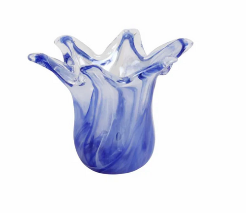 Vietri Onda Glass Cobalt Petite Vase