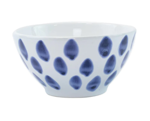 Vietri Santorini Blue Dot Cereal Bowl
