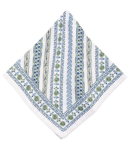 Juliska Seville Stripe Napkin Green