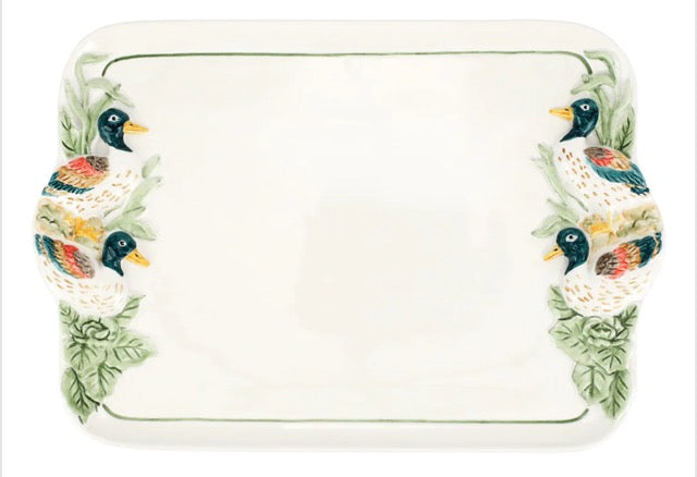 Vietri Wildlife Mallad Rectangular Platter by Vietri