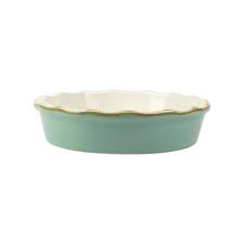 Vietri Italian Baker Pie Dish Aqua