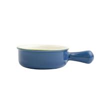 Vietri Blue Small Round Baker with Large Handle
