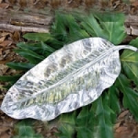 Beatriz Ball Zebra Leaf Platter Lg