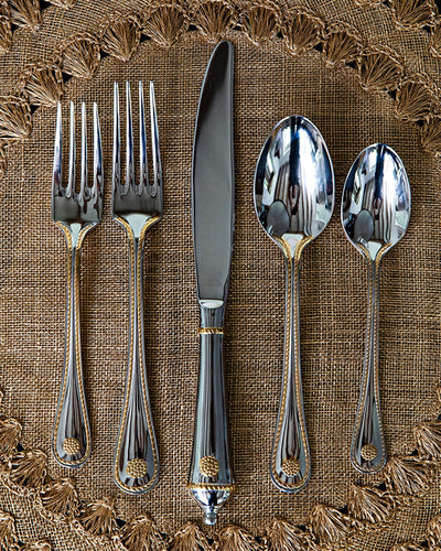 Juliska Berry & Thread Polished Flatware with Gold