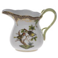 Herend Rothschild Bird Brown Border Creamer