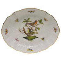 Herend Rothschild Bird Small Oval Dish