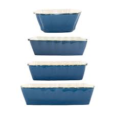 Vietri Italian Bakers Set of 4 in Blue