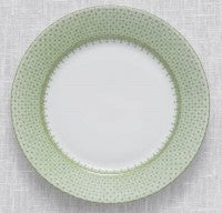 Mottahedeh Apple Green Lace Dessert/Salad Plate