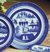 Mottahedeh Blue Canton Salad Plate