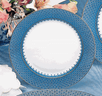 Mottahedeh Blue Lace Bread and Butter