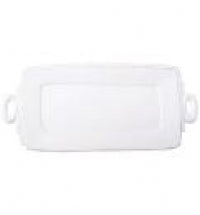Vietri Lastra Rectangular Platter in White