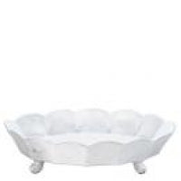 Vietri Scallop Large Oval Footed Centerpiece