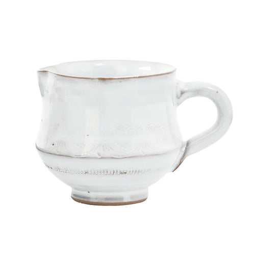 Vietri Belleza White Creamer