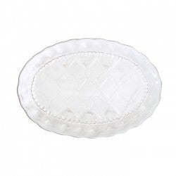 Vietri Belleza White Medium Oval Platter