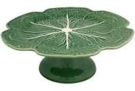 Cabbage Cake Stand by Bordallo Pinheiro