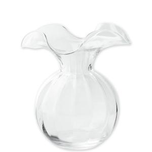 Vietri Hibiscus Clear Vase Large
