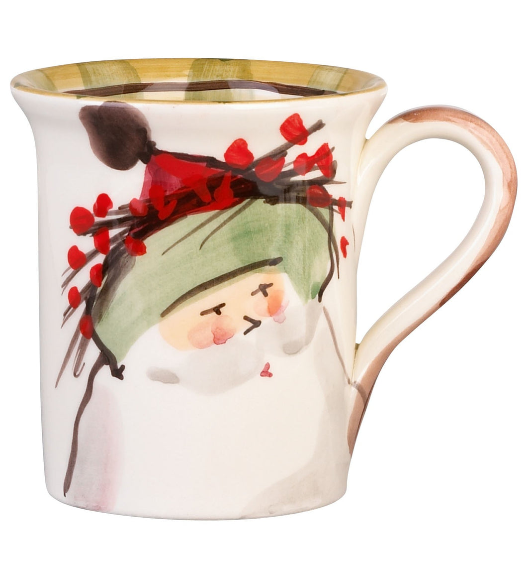 Vietri Old St. Nick Green Hat Mug