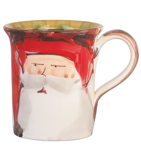 Vietri Old St. Nick Red Hat Mug