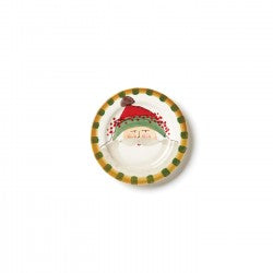 Vietri Old St. Nick Green Hat Salad Plate